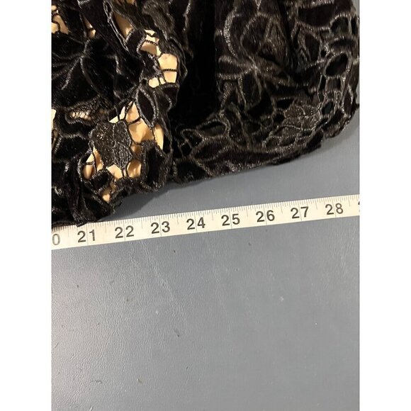 Venus Womens 3X Black Lace-Overlay Bell Sleeve Romperplus Size party event - Picture 11 of 14